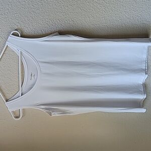 White tank top, Roz & Ali Large.